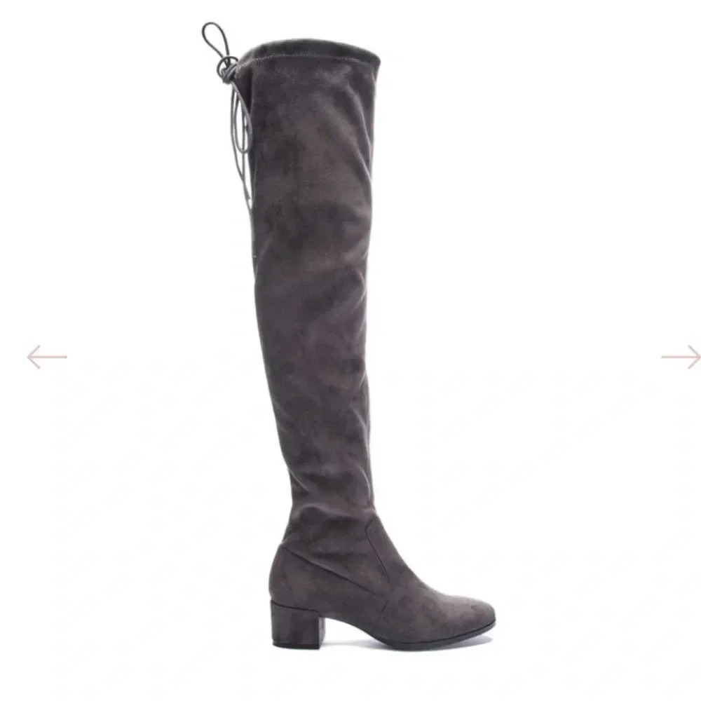 Chinese Laundry Mystical Over-The-Knee Boots Gunmetal - 6M - Picture 7 of 11